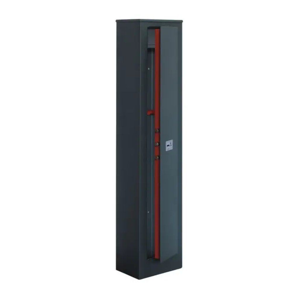 Stark S5001T Armadio portafucili 5 posti in acciaio con serratura a chiave spessore porta 3 mm 4 sbarre