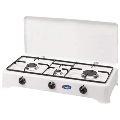 Parker 5324CGPM Fornello a Gas 3 Fuochi Metano Bianco Parker 5324CGPM Fornello a Gas 3 Fuochi Metano Bianco