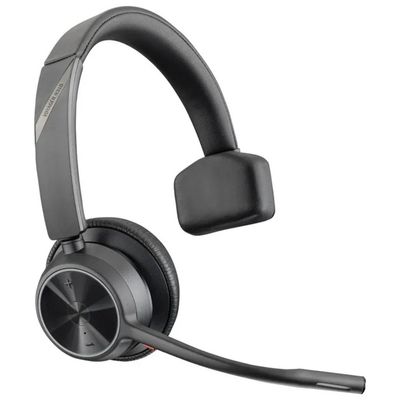 Poly Voyager 4310 UC – Cuffia Mono Bluetooth con Base di Ricarica, USB-C, Nera