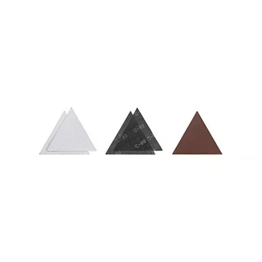 KWB Set da 5 abrasivi triangolari K80, 28,7 cm