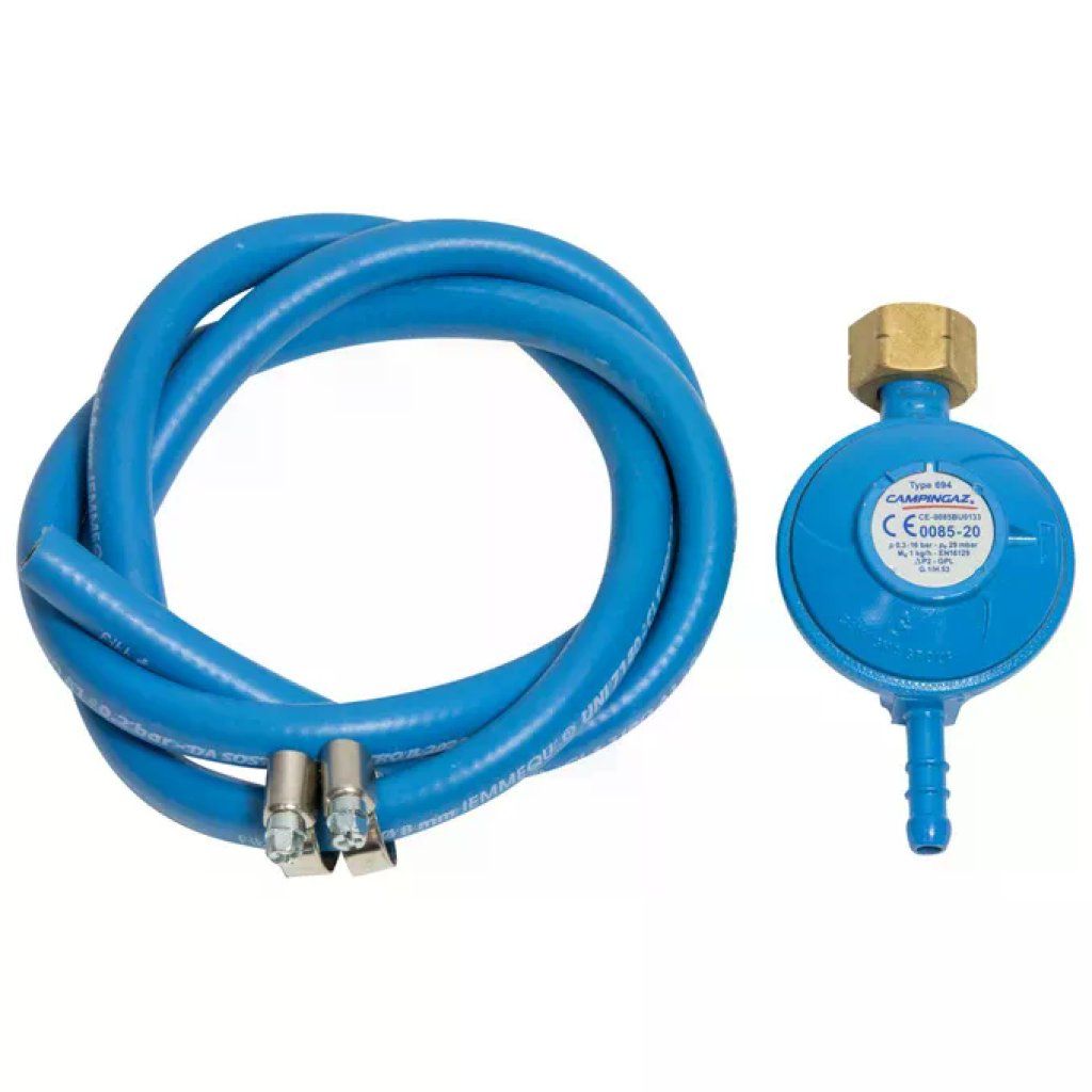 Campingaz Kit Regolatore Fisso con Tubo e Fascette per Bombola Gas