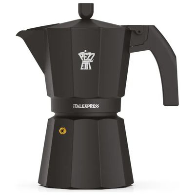 Pezzetti Italexpress Coal Black – Caffettiera da 3 tazze