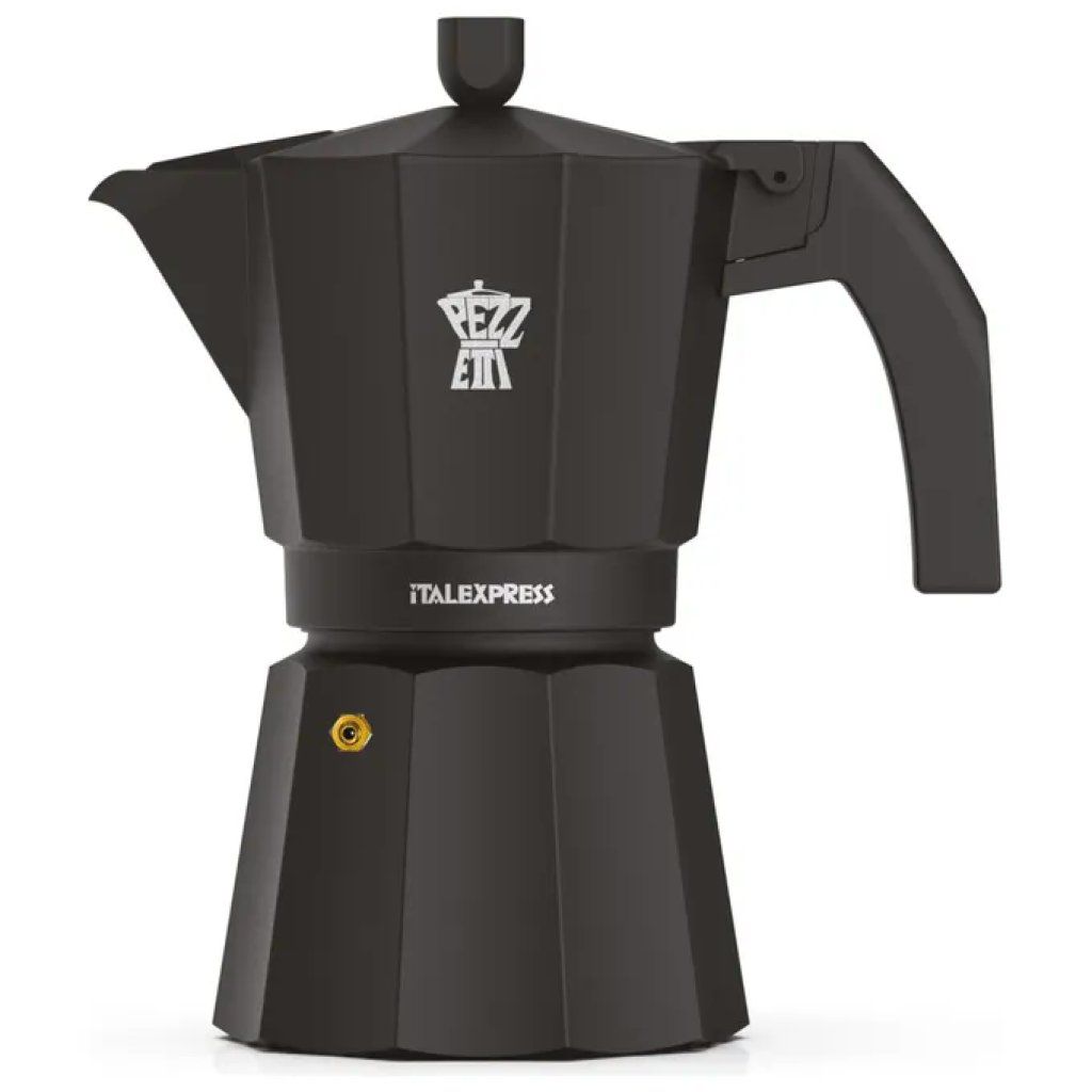 Pezzetti Italexpress Coal Black – Caffettiera moka da 3 tazze Pezzetti Italexpress Coal Black – Caffettiera moka da 3 tazze