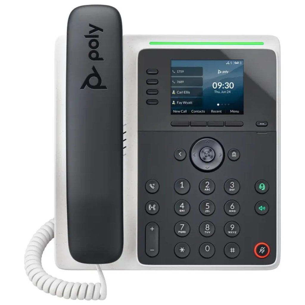 HP Telefono IP HP Poly Edge E220, 4 linee, display 2,8", PoE e Bluetooth