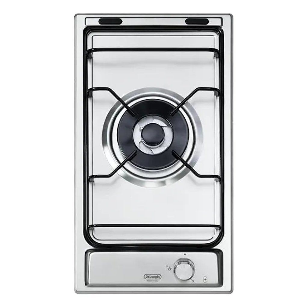 DELONGHI De’Longhi I13D Piano Cottura a Gas Domino, 30 cm, 1 Fuoco Tripla Corona, Acciaio Inox