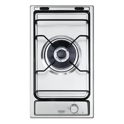 DELONGHI De’Longhi I13D Piano Cottura a Gas Domino, 30 cm, 1 Fuoco Tripla Corona, Acciaio Inox