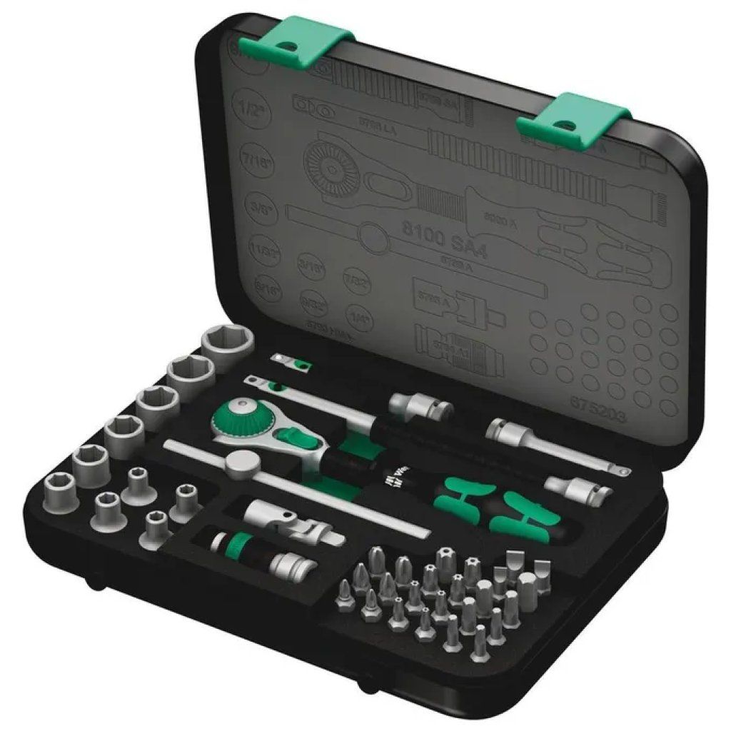 Wera Zyklop Speed Kit 1/4″ con cricchetto e 41 pezzi