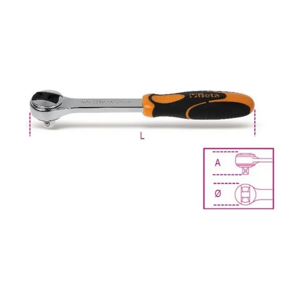 Beta 910-55 Cricchetto reversibile 3/8″, 72 denti, 200 mm Beta 910-55 Cricchetto reversibile 3/8″, 72 denti, 200 mm