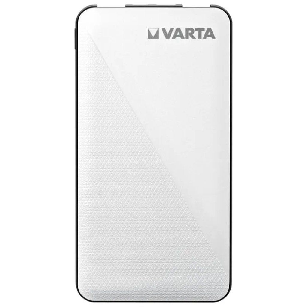 VARTA Energy 5000 Power Bank 5000 mAh, 3 porte USB, Nero/Bianco