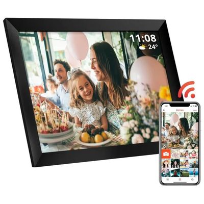Atlantis Cornice Digitale 10" Touch IPS Wi-Fi, Bluetooth, 16 GB, Frameo - Nera
