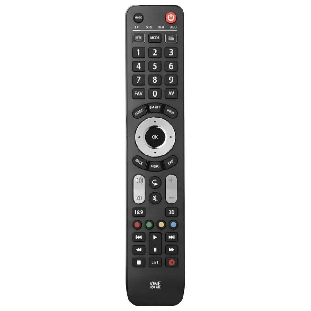One For All URC7145 Evolve 4 Telecomando Universale per 4 Dispositivi One For All URC7145 Evolve 4 Telecomando Universale per 4 Dispositivi