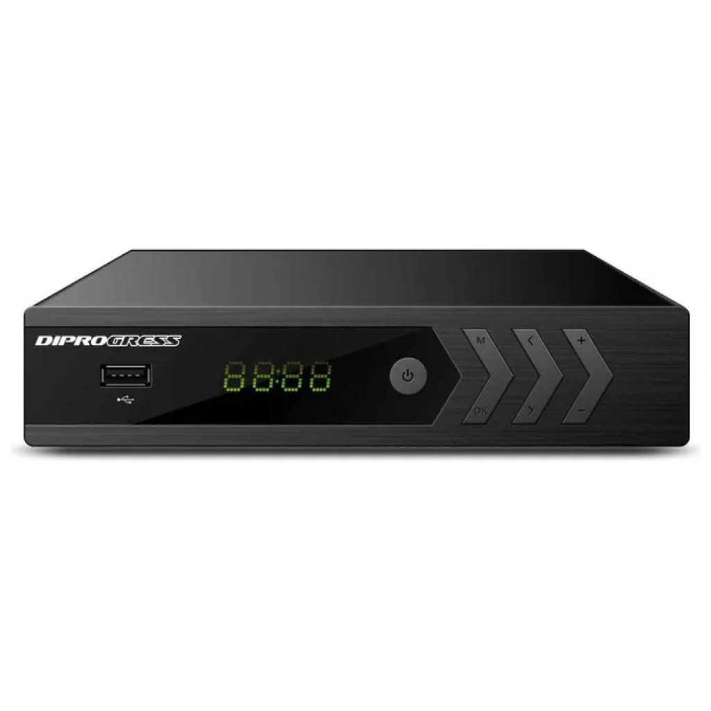 DiProgress DPT220HD Decoder DVB-T2 HEVC H.265 con Doppio Tuner DiProgress DPT220HD Decoder DVB-T2 HEVC H.265 con Doppio Tuner