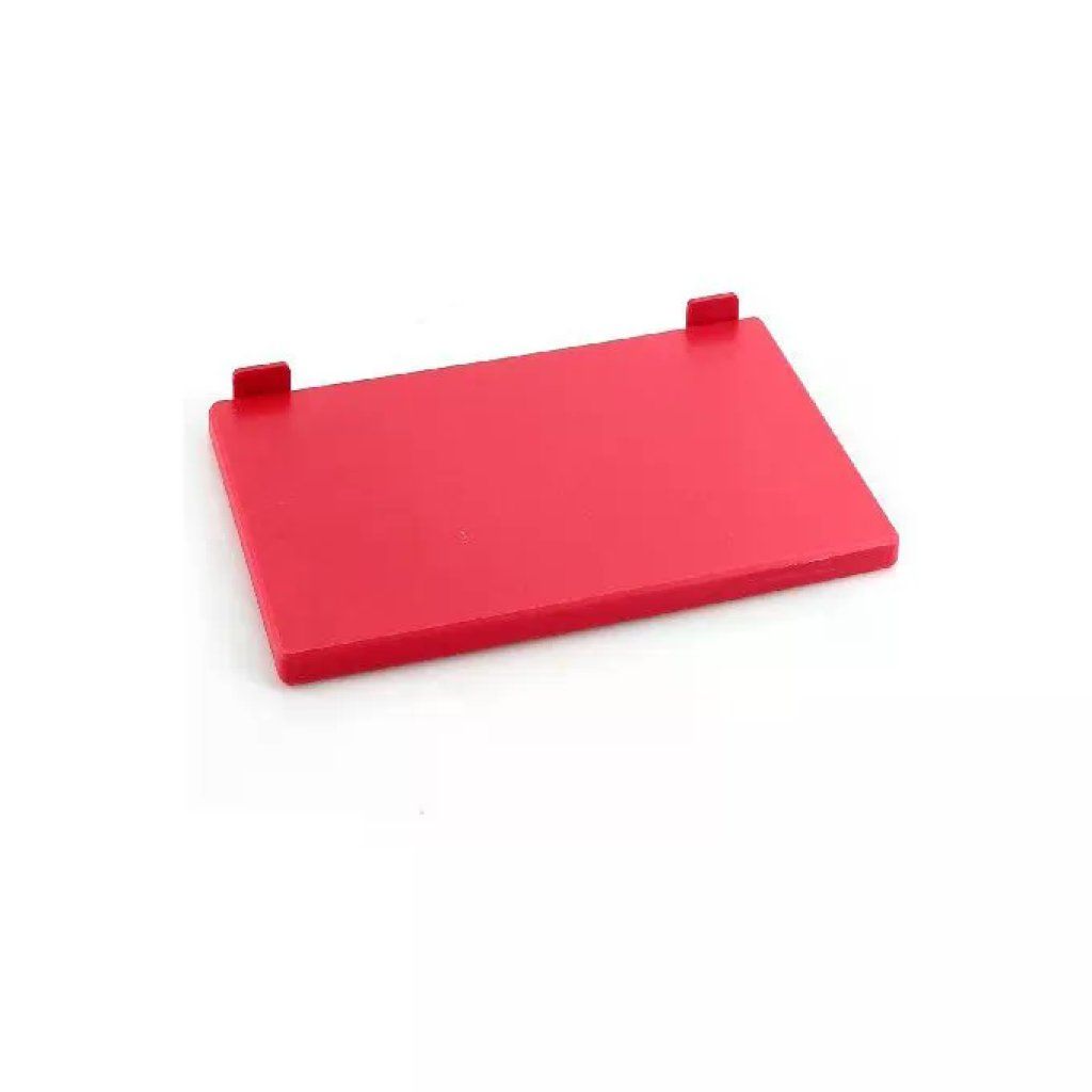 Bisetti Tagliere Professionale Rosso in Polietilene 60x40 cm con Fermi