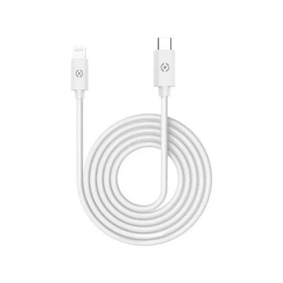 Celly Cavo USB-C a Lightning MFi Power Delivery 60 W, 1 m, Bianco