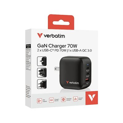 Verbatim 32395 Caricatore USB-C GaN 20 W Bianco