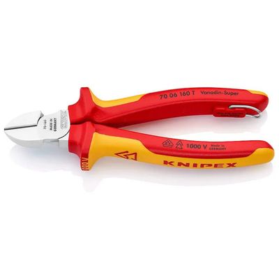 KNIPEX 70 06 160 T – Pinza diagonale isolata 1000 V, 160 mm KNIPEX 70 06 160 T – Pinza diagonale isolata 1000 V, 160 mm