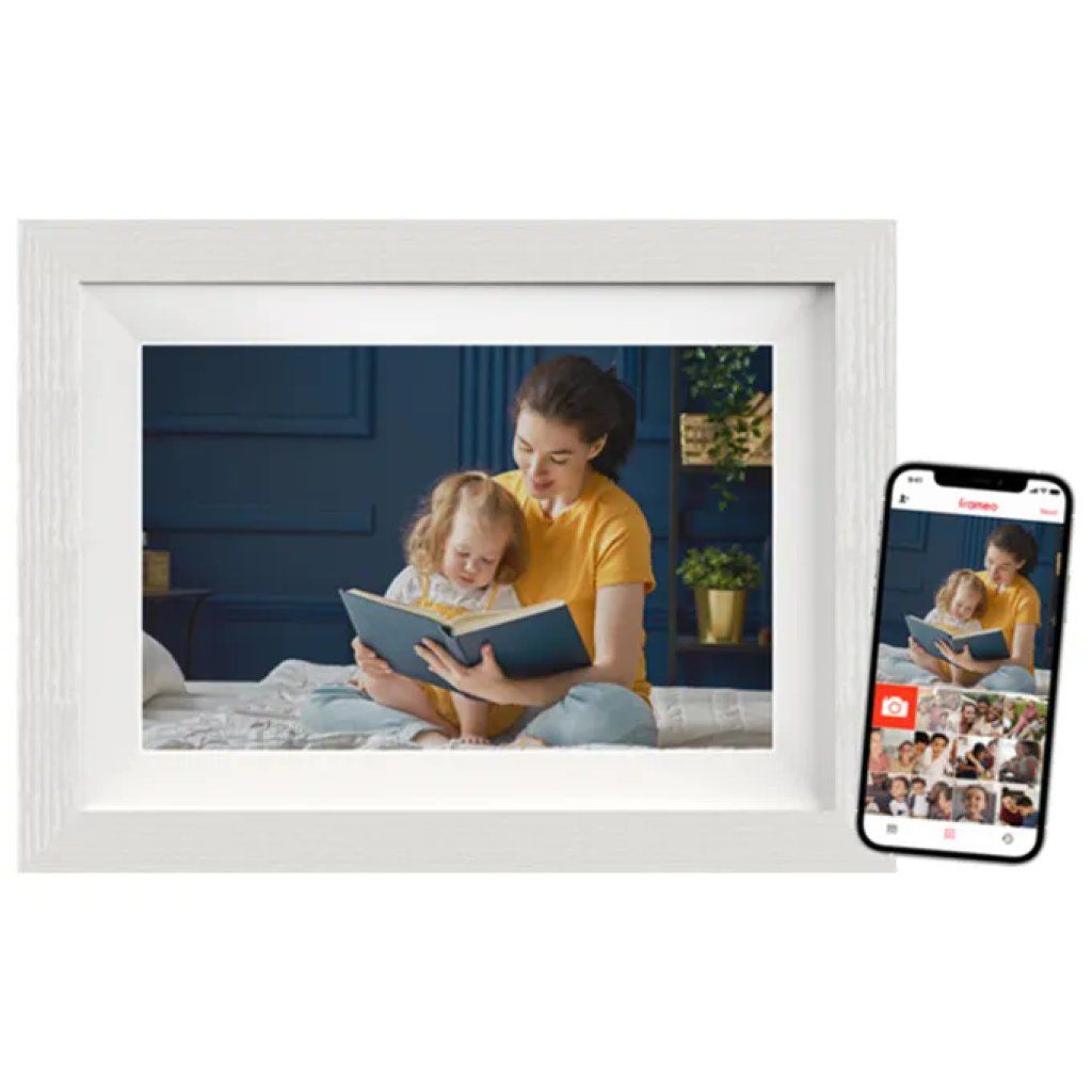 Braun DigiFrame 10W – Cornice Digitale Touch Wi-Fi 10,1” 32 GB Bianca