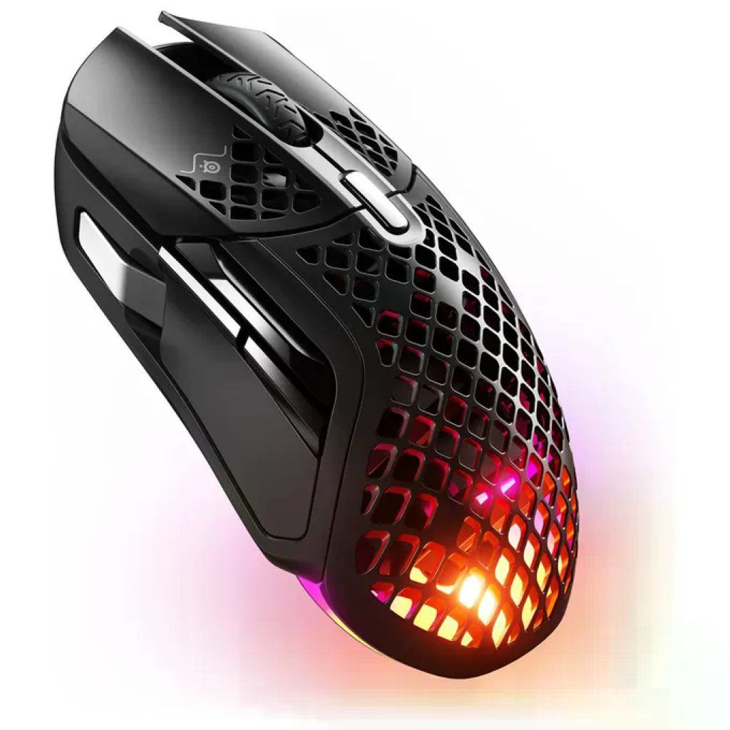 SteelSeries Aerox 5 Mouse Gaming 18.000 DPI, 9 Pulsanti, RGB, Nero