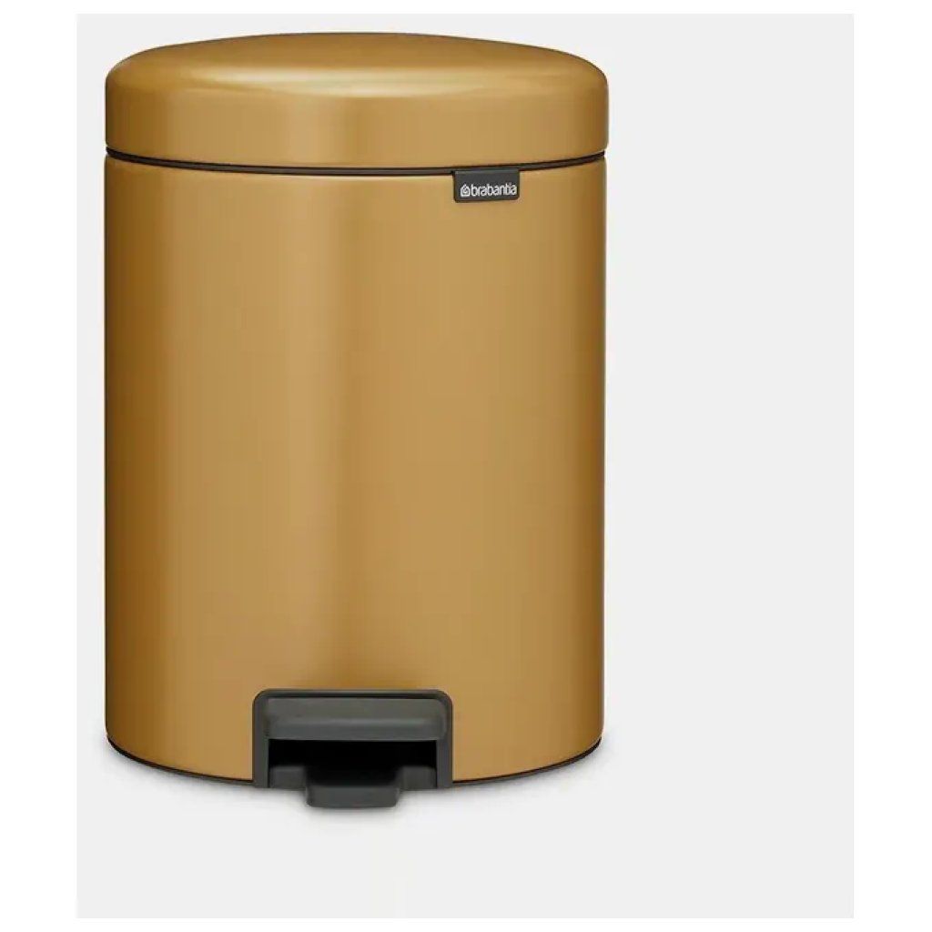 Brabantia NewIcon pattumiera a pedale 5 L Warm Brass