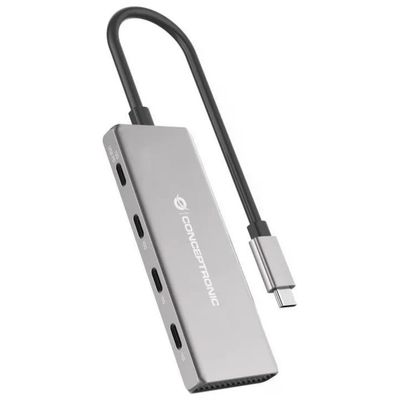 Conceptronic HUBBIES16G Hub USB-C 3.2 Gen 2 grigio