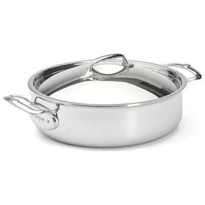 De Buyer Affinity Casseruola Bassa con Coperchio, 28 cm De Buyer Affinity Casseruola Bassa con Coperchio, 28 cm