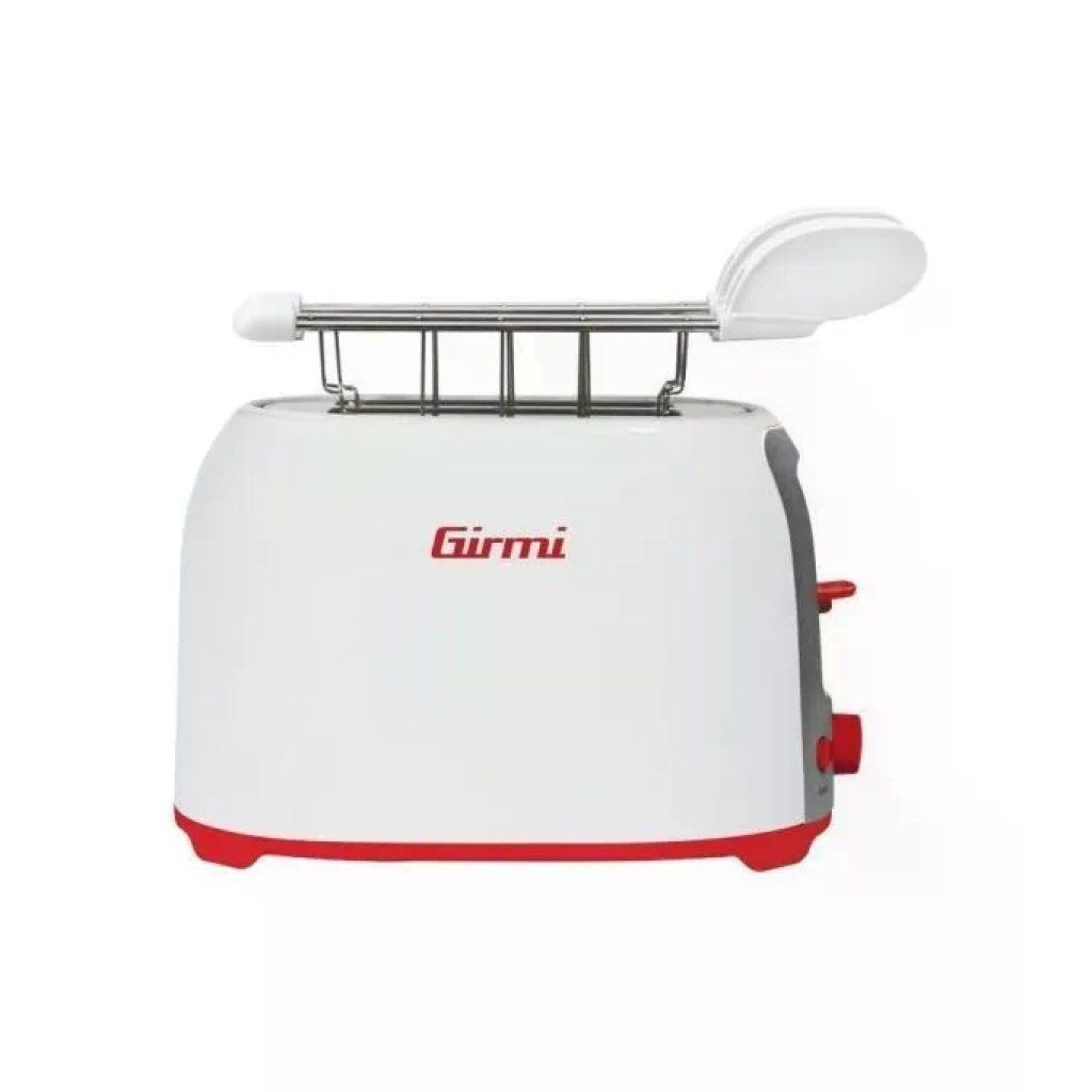 Girmi TP1001 Tostapane 750 W per 2 fette, Rosso e Bianco Girmi TP1001 Tostapane 750 W per 2 fette, Rosso e Bianco