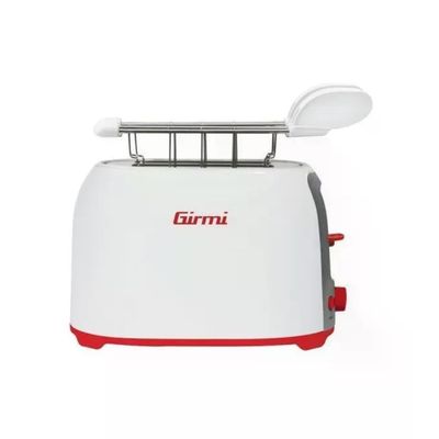 Girmi TP1001 Tostapane 750 W per 2 Fette, Rosso e Bianco Girmi TP1001 Tostapane 750 W per 2 Fette, Rosso e Bianco