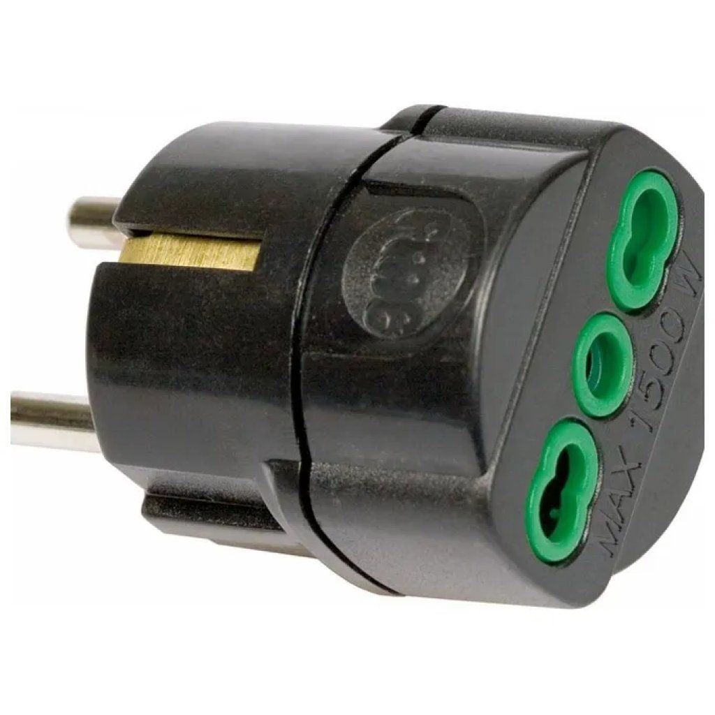 Fanton FME81091 Adattatore Schuko 16A Nero Fanton FME81091 Adattatore Schuko 16A Nero