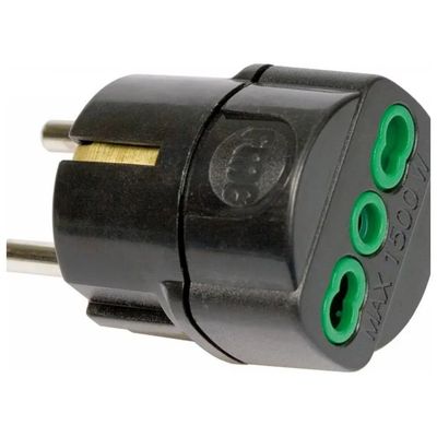 Fanton FME81091 Adattatore Schuko 16A Nero Fanton FME81091 Adattatore Schuko 16A Nero