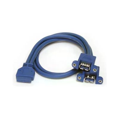 StarTech.com Cavo USB 3.0 a 2 porte con montaggio a pannello, 0,5 m