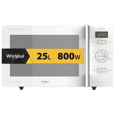 Whirlpool MCP345WH Microonde Combinato 25 L, 800 W, Grill, DualCrisp, Bianco