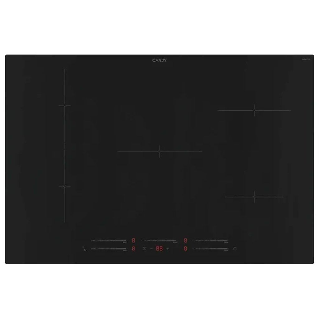 Candy CIE854MCBB Moderna Piano cottura a induzione 80 cm 5 Fornelli Flex-Zone colore Nero