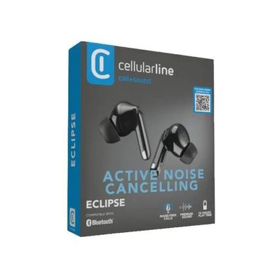 CELLULAR ITALIA Cellularline BTECLIPSETWSK Eclipse Auricolari In-Ear True Wireless ANC ENC Bluetooth 5 CELLULAR ITALIA Cellularline BTECLIPSETWSK Eclipse Auricolari In-Ear True Wireless ANC ENC Bluetooth 5