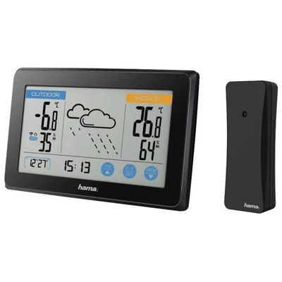 Hama Touch – Stazione meteo digitale nera Hama Touch – Stazione meteo digitale nera
