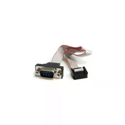StarTech.com Cavo per montaggio a pannello seriale maschio 9 pin a collettore scheda madre 10 pin da 40 cm ca. StarTech.com Cavo per montaggio a pannello seriale maschio 9 pin a collettore scheda madre 10 pin da 40 cm ca.