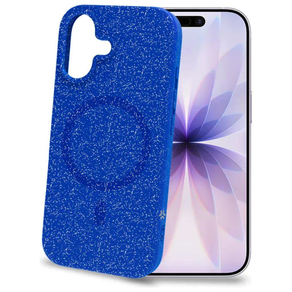 Celly COLMAGGLI1150BL Cover MagSafe per iPhone 17, Blu