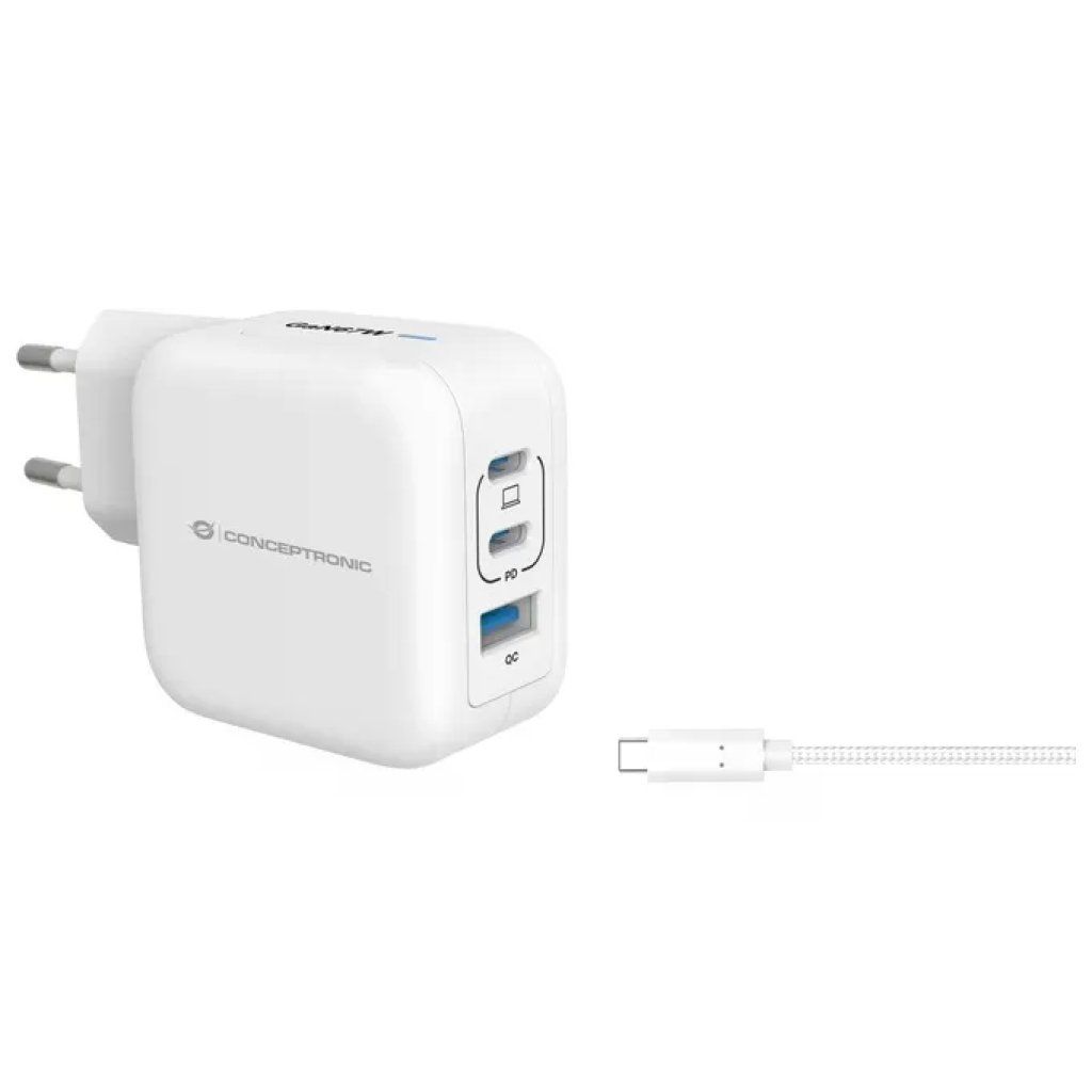 Conceptronic ALTHEA17W Caricabatterie USB-C Rapido 20 V Bianco Conceptronic ALTHEA17W Caricabatterie USB-C Rapido 20 V Bianco