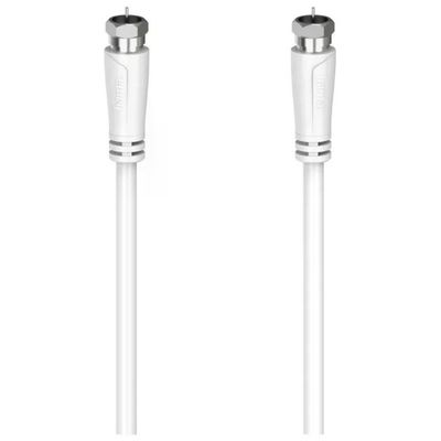 Hama Cavo SAT coassiale F maschio/F maschio, 1,5 m, bianco, 90 dB Hama Cavo SAT coassiale F maschio/F maschio, 1,5 m, bianco, 90 dB