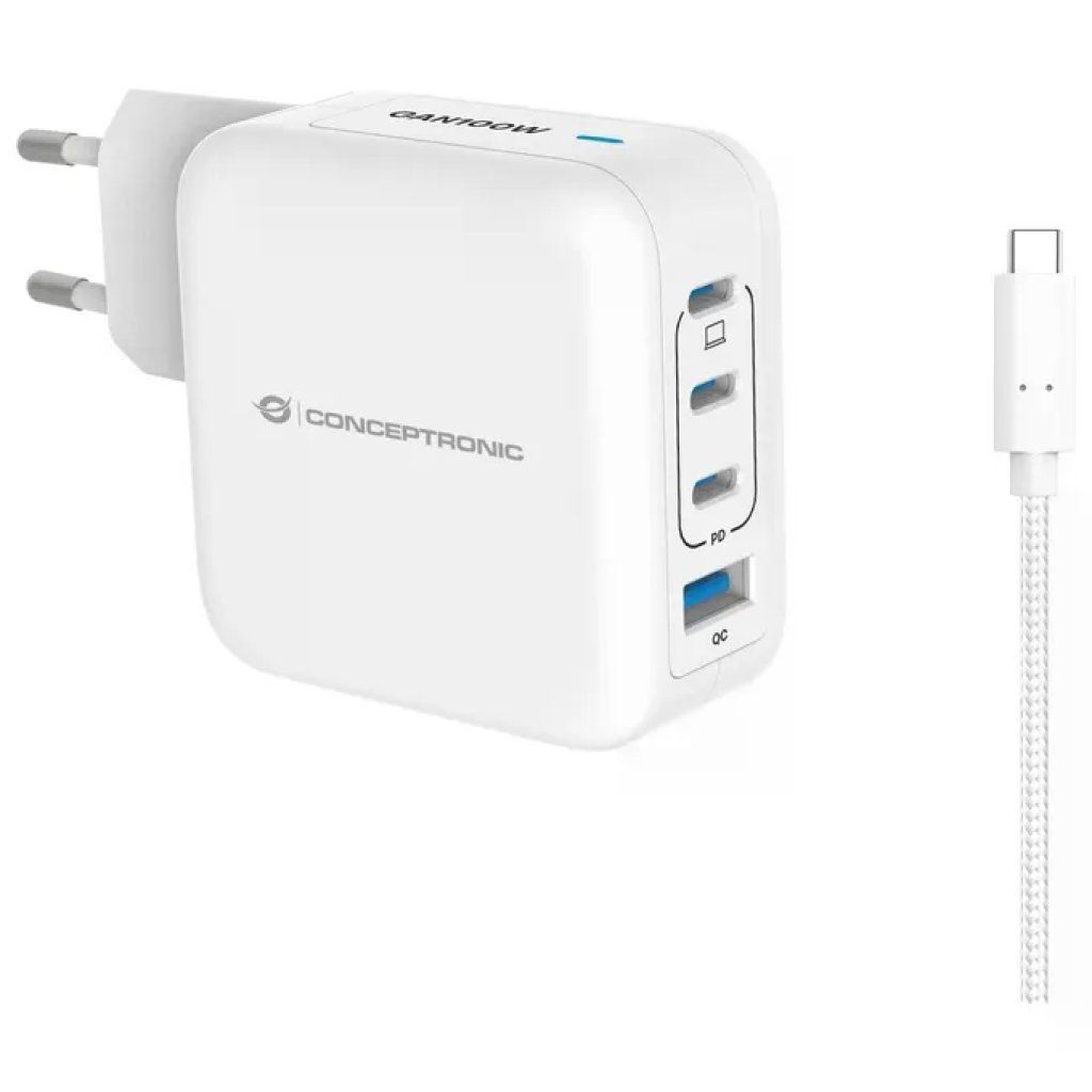 Conceptronic ALTHEA18W Caricabatterie USB-C 18 W Bianco