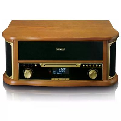 Lenco TCD-2571WD Impianto Stereo Vintage in Legno 10 W