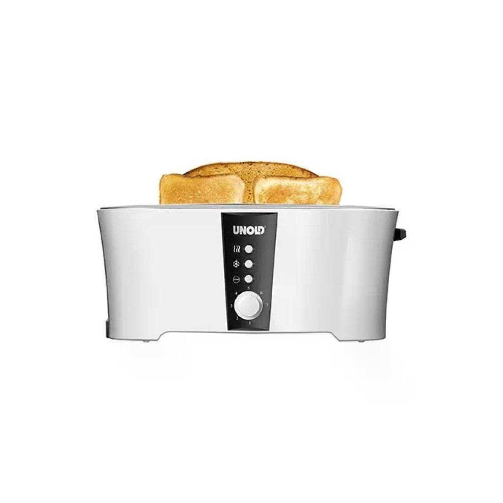 UNOLD 38020 Design Dual Tostapane a Fessura Lunga, 4 Fette, 1350 W, Nero e Bianco UNOLD 38020 Design Dual Tostapane a Fessura Lunga, 4 Fette, 1350 W, Nero e Bianco