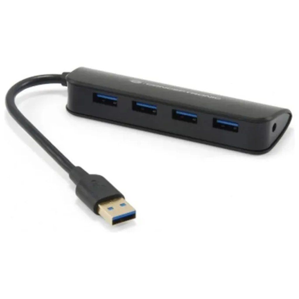 Conceptronic C4PUSB3 Hub USB 3.0 a 4 porte, 5 Gbps, nero