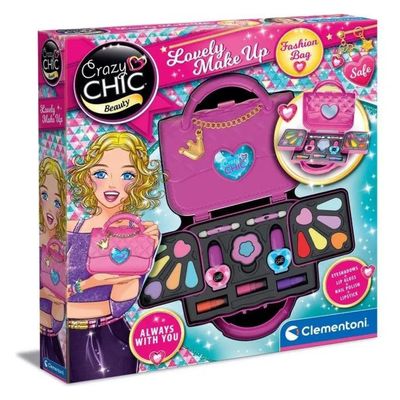 Clementoni Crazy Chic Lovely Make Up – Trousse Trucchi per Bambine 6+ Clementoni Crazy Chic Lovely Make Up – Trousse Trucchi per Bambine 6+