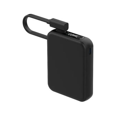 Celly Powerbank 5000 mAh con cavo USB-C integrato e ricarica rapida 20W