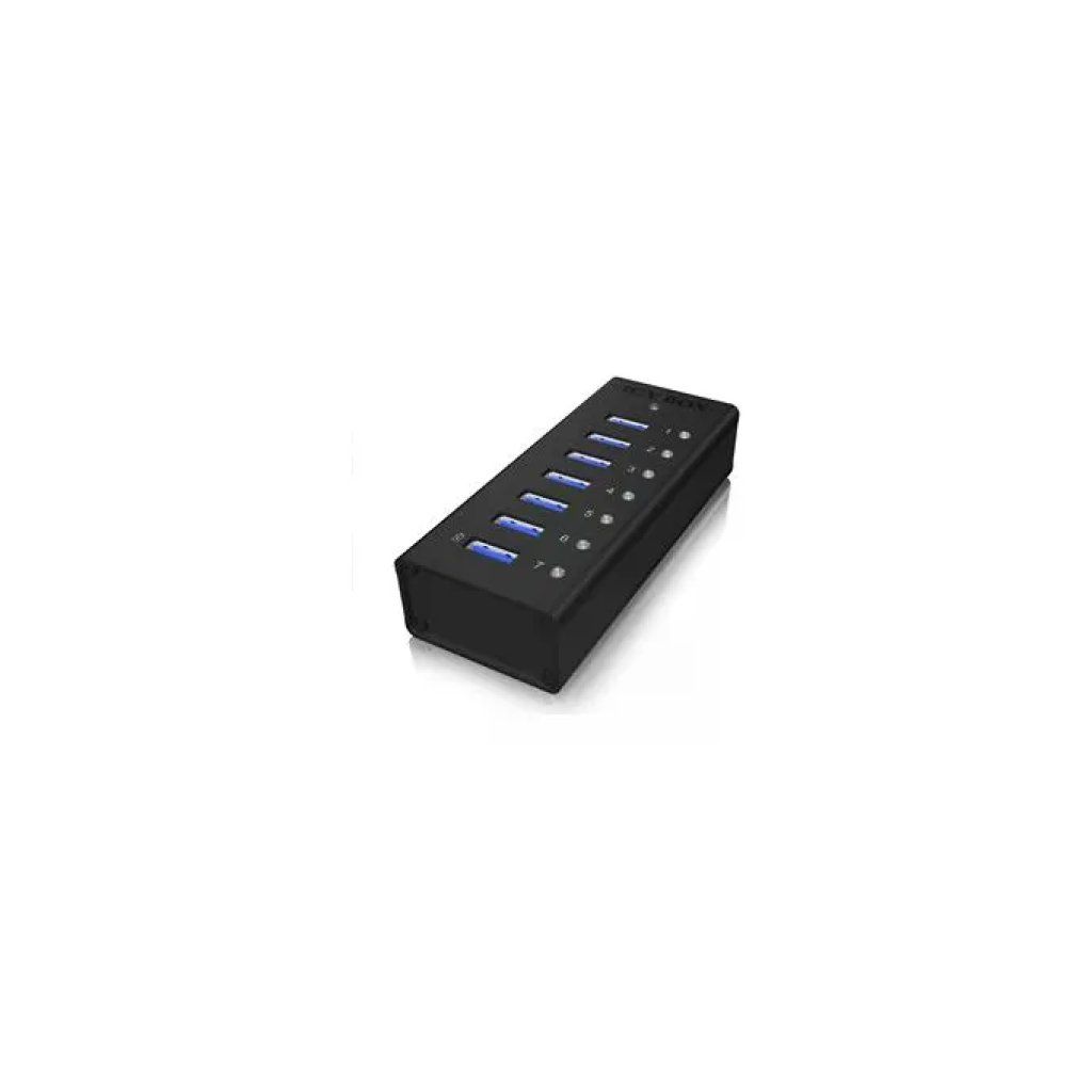 ICY BOX IB-AC618 Hub USB 3.2 Gen 1 a 4 porte, nero