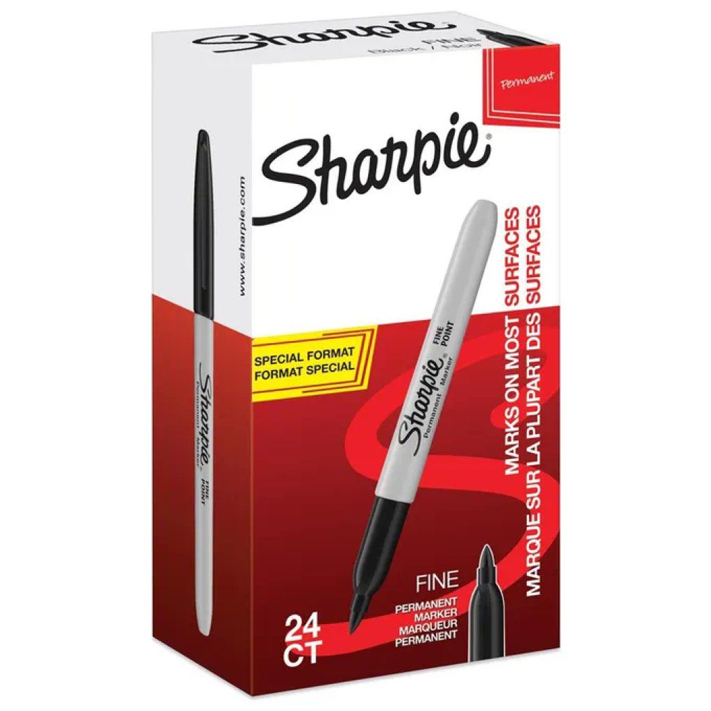 Sharpie Pennarelli Indelebili Neri, Set da 28 Sharpie Pennarelli Indelebili Neri, Set da 28