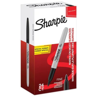 Sharpie Pennarelli Indelebili Neri, Set da 28 Sharpie Pennarelli Indelebili Neri, Set da 28