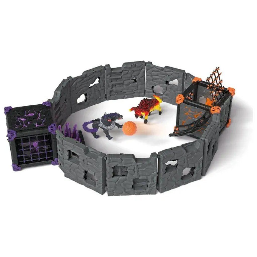 Schleich Eldrador Creatures BattleCave Arena Lava vs Ombra – Set da gioco, 61 pezzi
