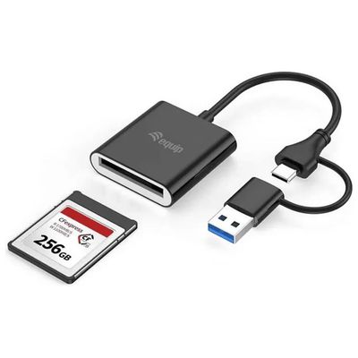Equip 245462 Lettore di Schede USB-C e USB-A SD/MicroSD