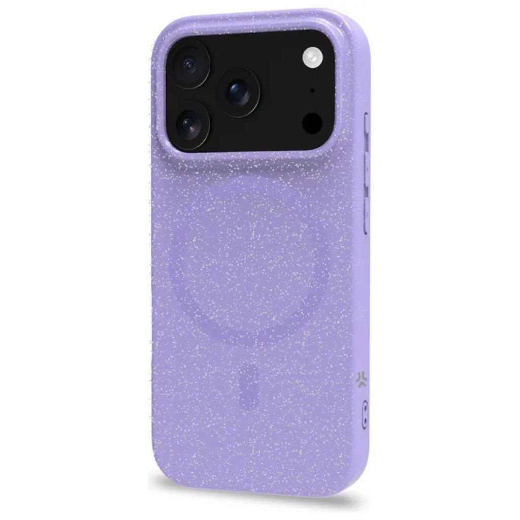 Celly Cover MagSafe glitter viola per iPhone 17 Pro Celly Cover MagSafe glitter viola per iPhone 17 Pro